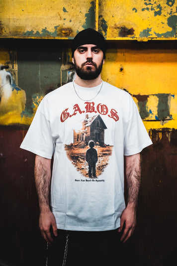 White GABOS T-shirt, front